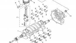 Crankshaft & Piston for гидроцикла YAMAHA VX CRUISER HO (VC1800S)2017 year 
