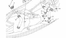 Ventilation для гидроцикла YAMAHA SUV1200 (SV1200Y)2000 г. 