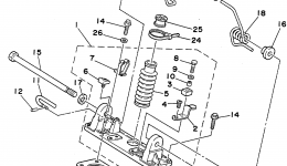 Pole Pivot для гидроцикла YAMAHA SUPER JET (SJ650D)1990 г. 