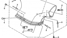 Steering 2 for гидроцикла YAMAHA WAVE RAIDER (RA700T)1995 year 