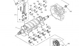 Crankshaft & Piston for гидроцикла YAMAHA FX CRUISER SHO (FX1800A-K)2011 year 
