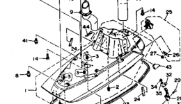 Engine Hatch for гидроцикла YAMAHA WAVE BLASTER (WB700R)1993 year 