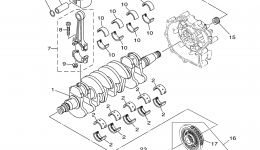 Crankshaft & Piston для гидроцикла YAMAHA FX CRUISER SHO (FA1800AL)2012 г. 