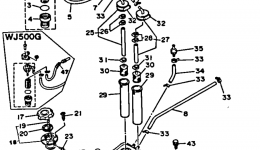 Топливный бак для гидроцикла YAMAHA WAVE JAMMER (WJ500H)1987 г. 