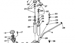 Топливный бак для гидроцикла YAMAHA WAVE JAMMER (WJ500D)1990 г. 