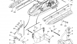 Hull & Deck for гидроцикла YAMAHA WAVERUNNER FZR (GX1800N)2014 year 
