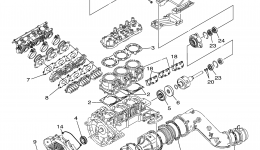 Repair Kit 1 for гидроцикла YAMAHA GP1300R (GP1300CC) CA2004 year 
