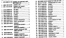 GASKET KIT for гидроцикла YAMAHA SUPER JET (SJ650P)1991 year 