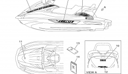 Graphics for гидроцикла YAMAHA VX CRUISER HO (VC1800S)2017 year 