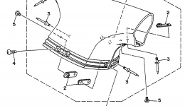 Steering 2 for гидроцикла YAMAHA WAVE RAIDER 760 (RA760U)1996 year 