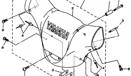 Steering 2 для гидроцикла YAMAHA WAVE BLASTER II (WB760V)1997 г. 
