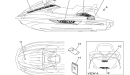 Graphics для гидроцикла YAMAHA VX CRUISER HO (VC1800R)2016 г. 