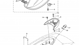 Seat & Under Locker для гидроцикла YAMAHA WAVERUNNER V1 SPORT (VX1100DP)2015 г. 