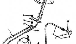 CONTROL CABLE for гидроцикла YAMAHA WRB650RA1993 year 