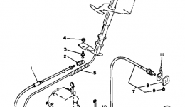 Устройство дистанционного управления / Кабеля для гидроцикла YAMAHA WRB650P_FN1991 г. 
