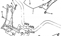 Steering 2 for гидроцикла YAMAHA WAVE RUNNER III (WRA650RA)1993 year 