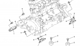 ENGINE MOUNT для гидроцикла YAMAHA VX CRUISER_VX1100BN VX DELUXE (VX1100BN)2014 г. 