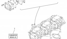 Repair Kit 2 для гидроцикла YAMAHA WAVE RUNNER SUV1200 (SV1200X)1999 г. 