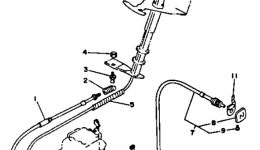 Устройство дистанционного управления / Кабеля для гидроцикла YAMAHA WRB650Q_FN1992 г. 