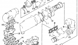 Repair Kit 1 для гидроцикла YAMAHA WAVE BLASTER (WB700AU)1996 г. 