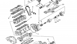 Repair Kit 1 для гидроцикла YAMAHA FX Cruiser High Output (Cali.) (FX1100ACC) CA2004 г. 