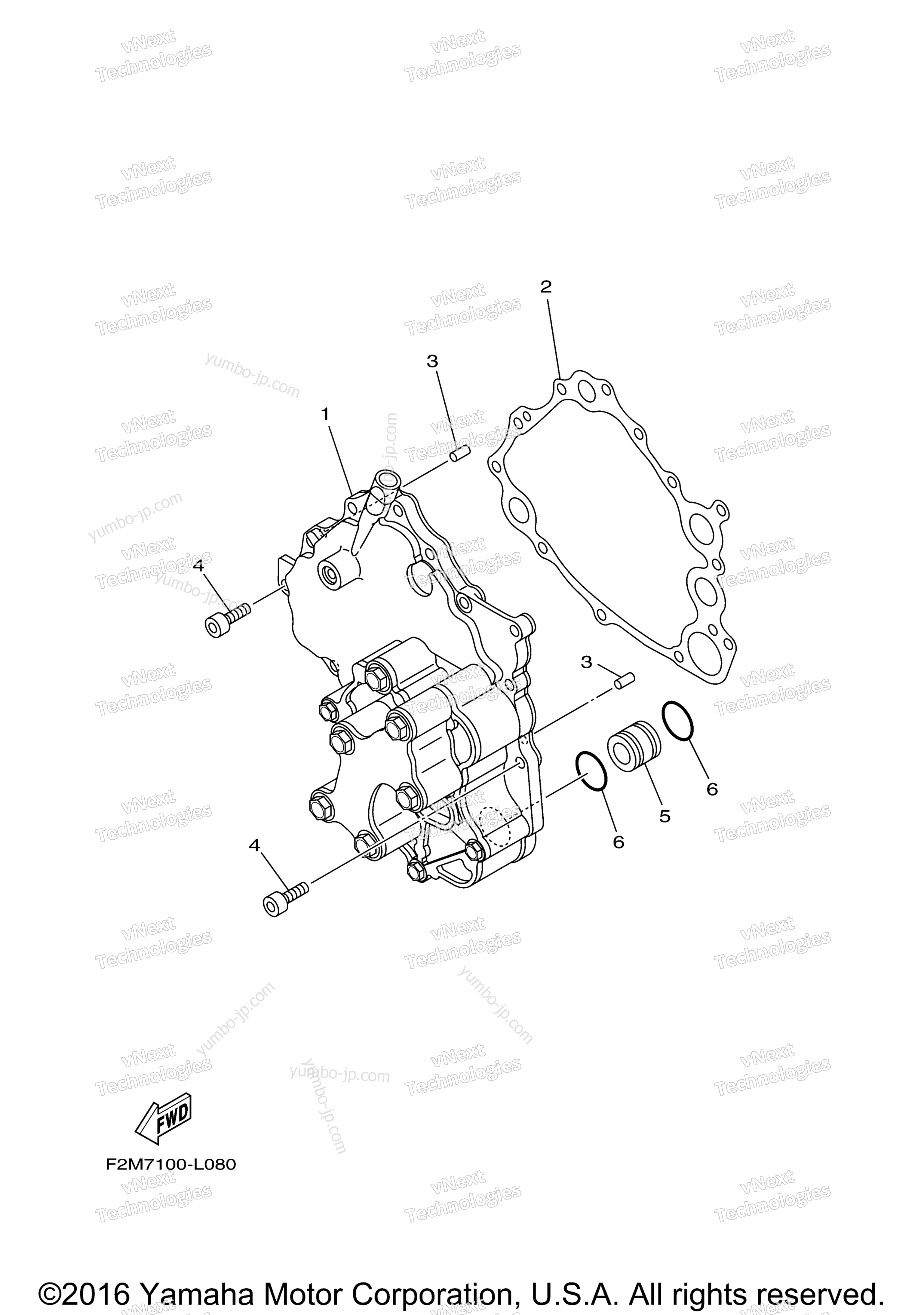 OIL PUMP for watercrafts YAMAHA VXR (VX1800AS) 2017 year