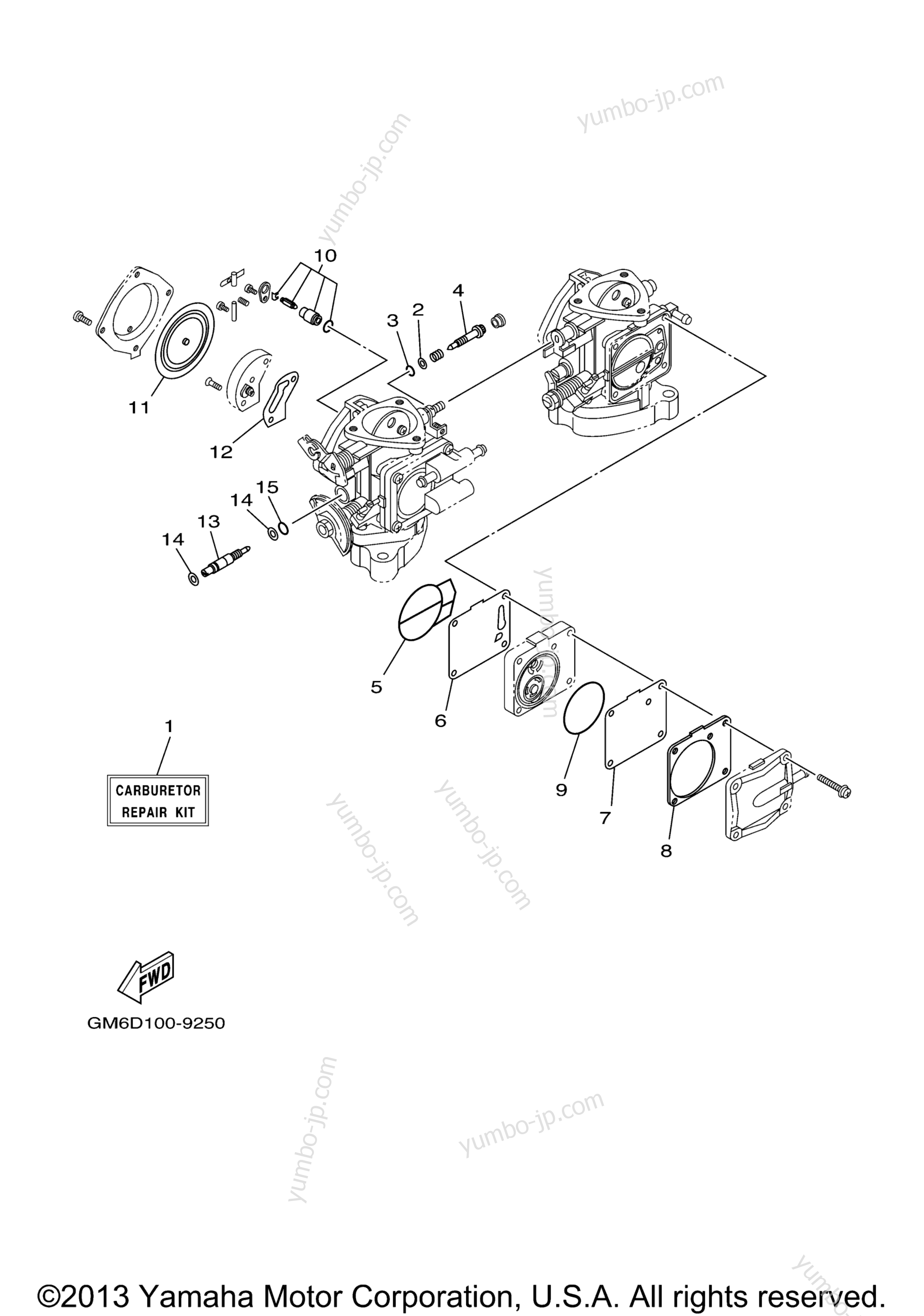 Repair Kit 2 для гидроциклов YAMAHA XL700 (XL700Z) 2001 г.