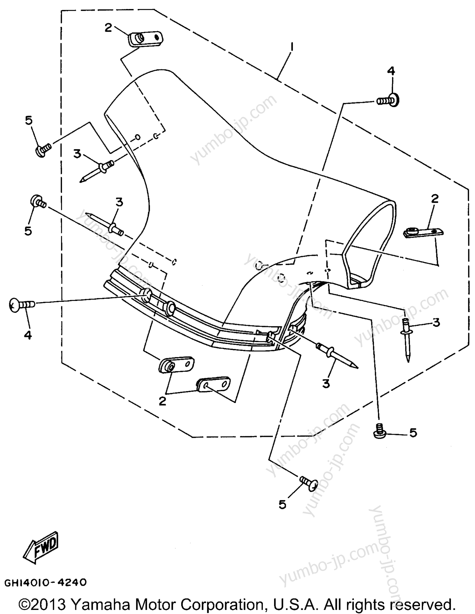 Steering 2 для гидроциклов YAMAHA WAVE VENTURE (WVT700T) 1995 г.