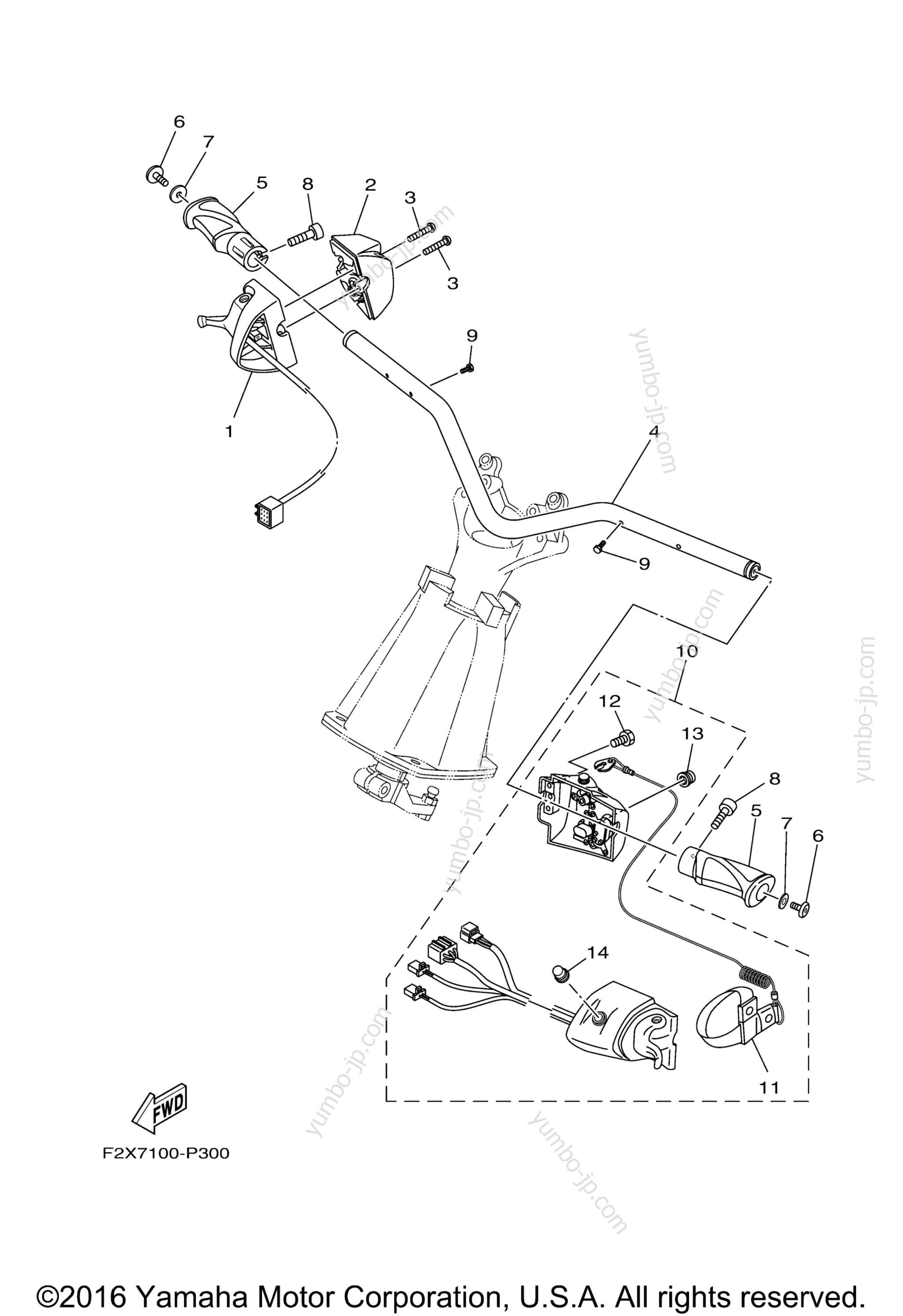 Steering 1 для гидроциклов YAMAHA WAVERUNNER VX (VX1050CR) 2016 г.