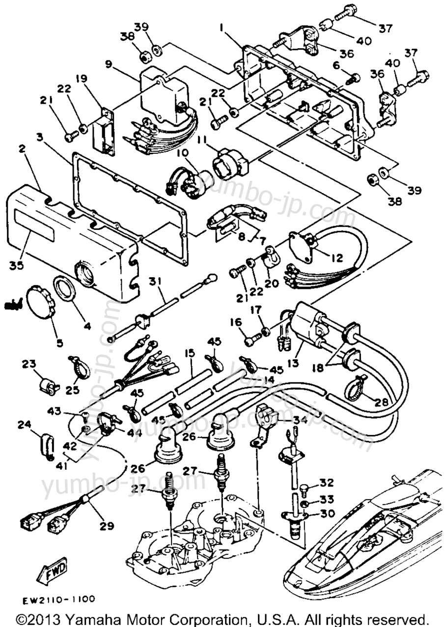 Electrical 1 для гидроциклов YAMAHA SUPER JET (SJ650R) 1993 г.