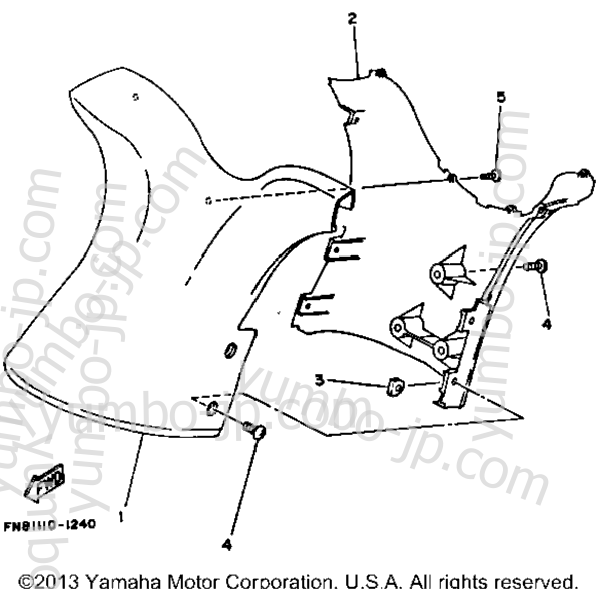 Steering 2 для гидроциклов YAMAHA WAVE RUNNER PRO VXR (WRB700R) 1993 г.