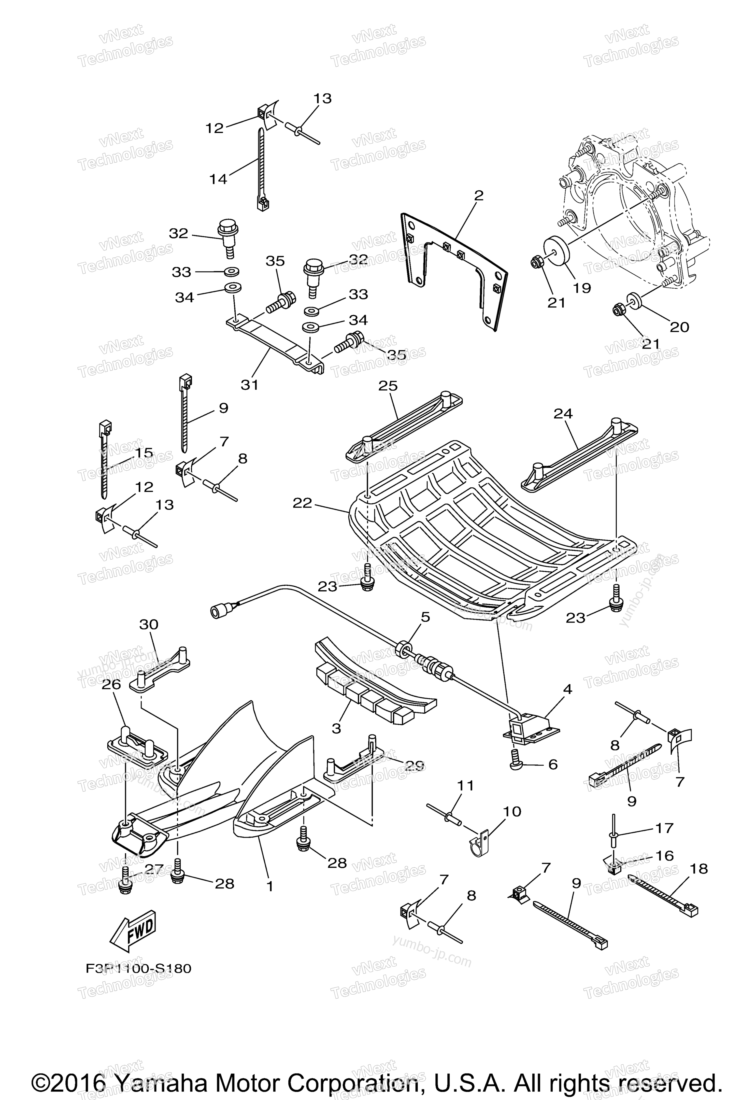 Jet Unit 4 for watercrafts YAMAHA GP1800 (GP1800S) 2017 year