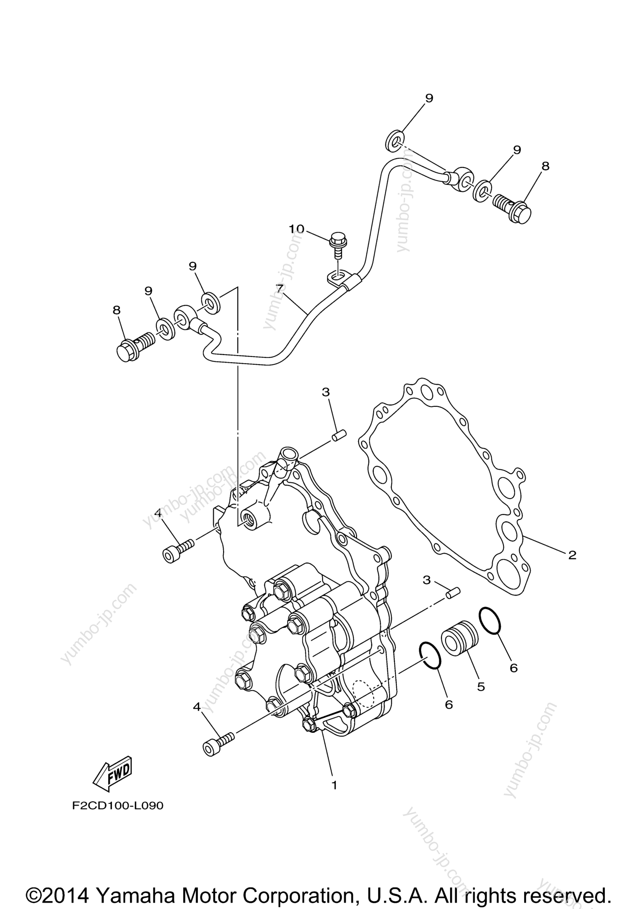 Масляный насос для гидроциклов YAMAHA WAVERUNNER FZR (GX1800P) 2015 г.