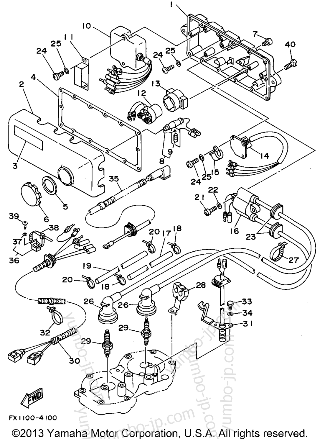 Electrical 1 для гидроциклов YAMAHA FX-1 (FX700S) 1994 г.