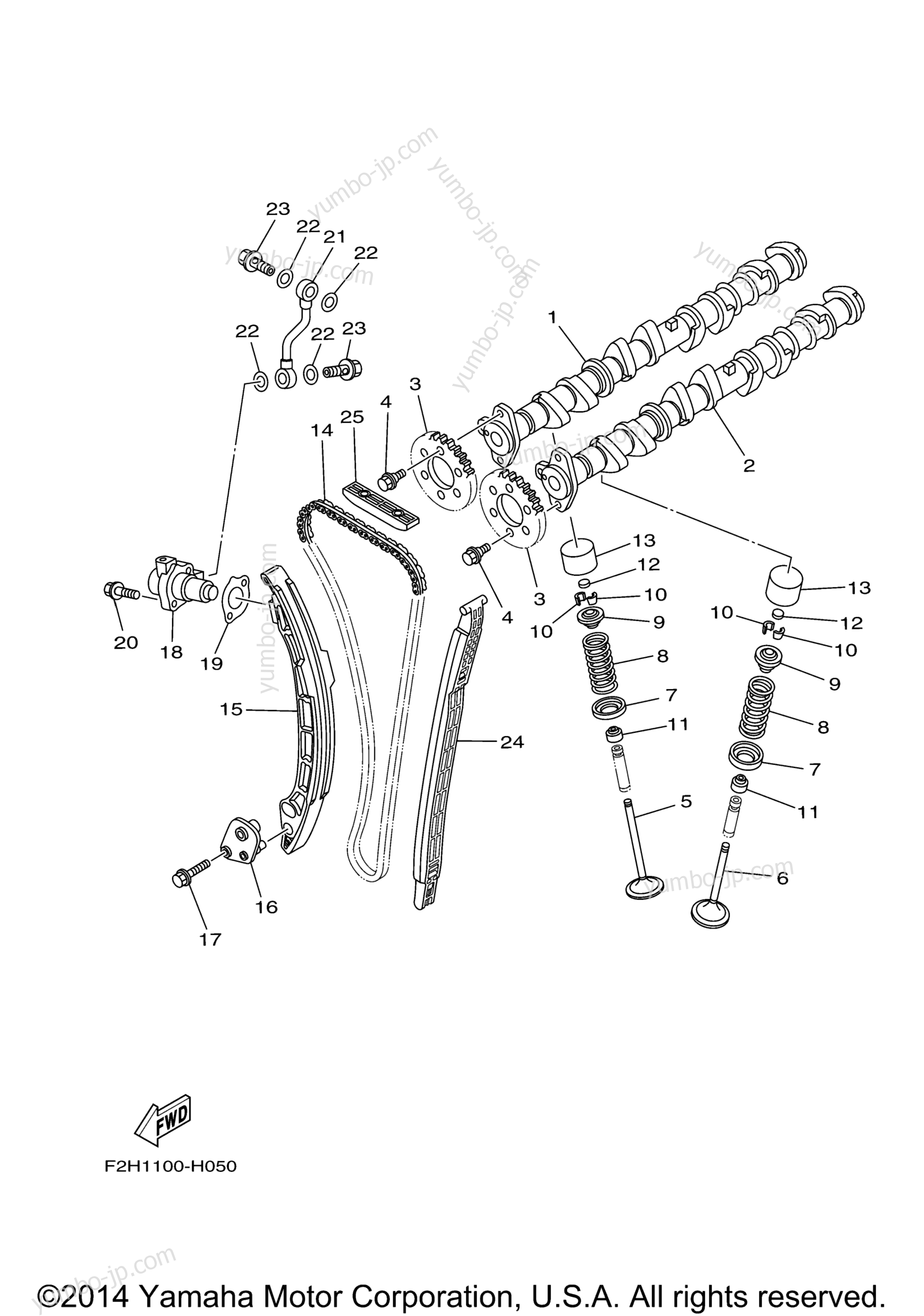 VALVE для гидроциклов YAMAHA FX CRUISER HO (FB1800A-P) 2015 г.