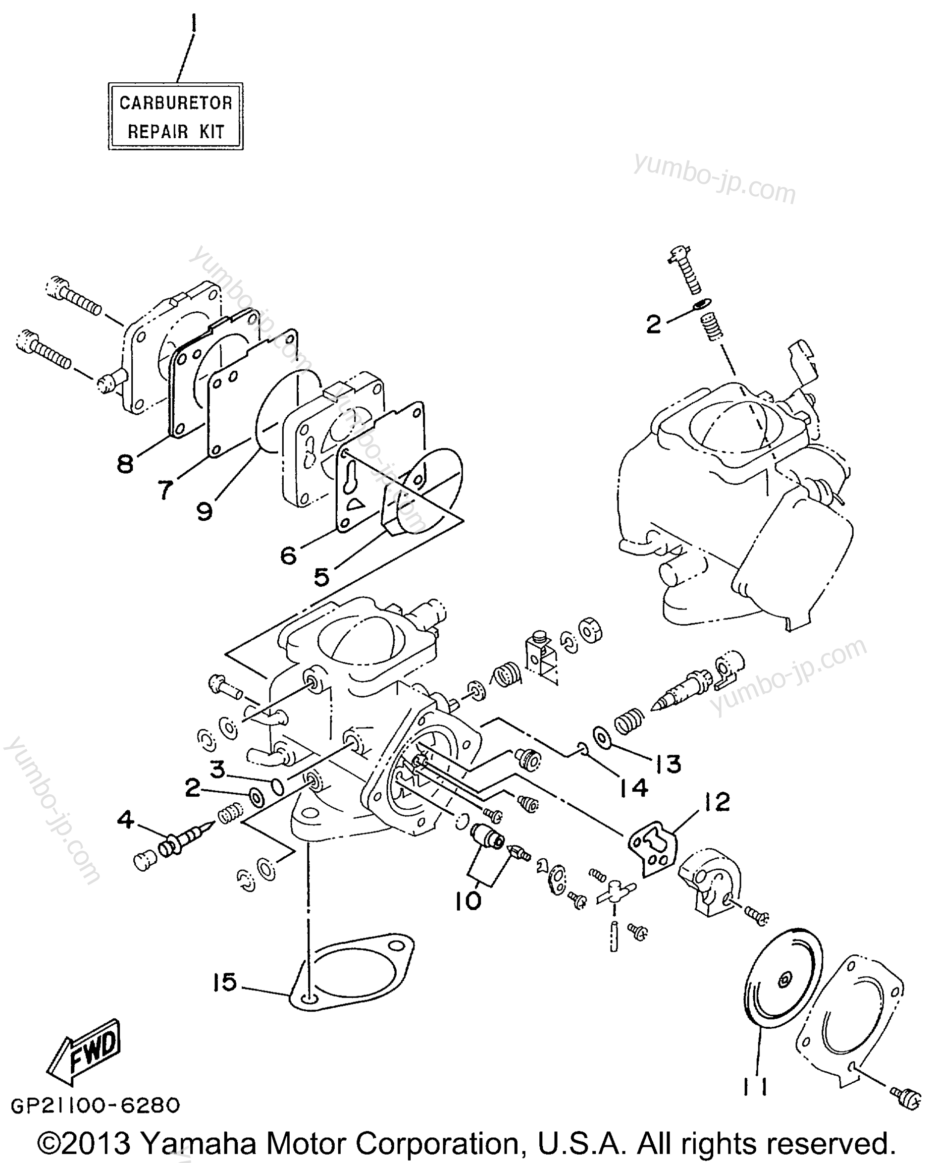 Repair Kit 2 для гидроциклов YAMAHA WAVE RUNNER XL760 (XL760X) 1999 г.